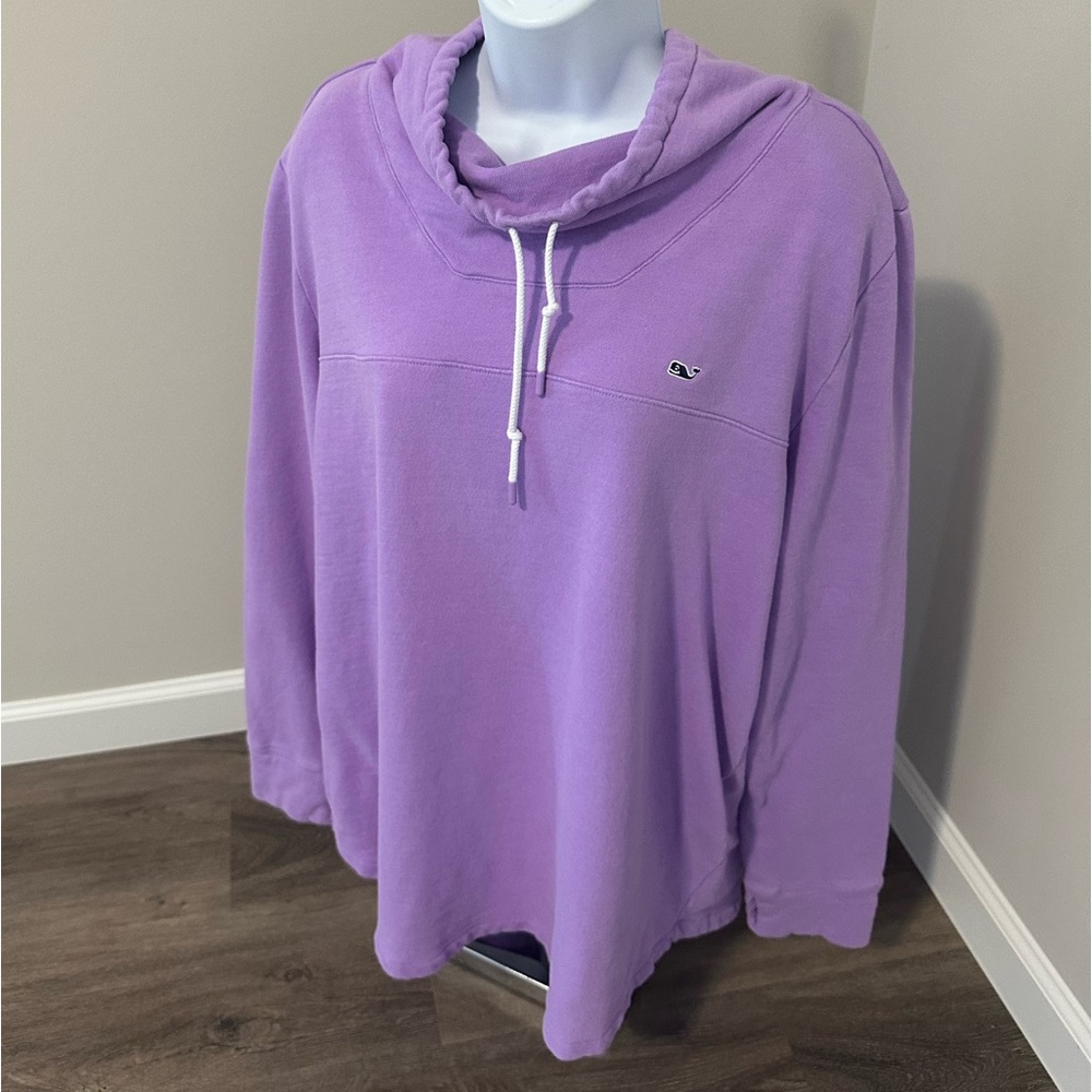 Vineyard Vines Lilac Cowl Neck Pullover Hoodie